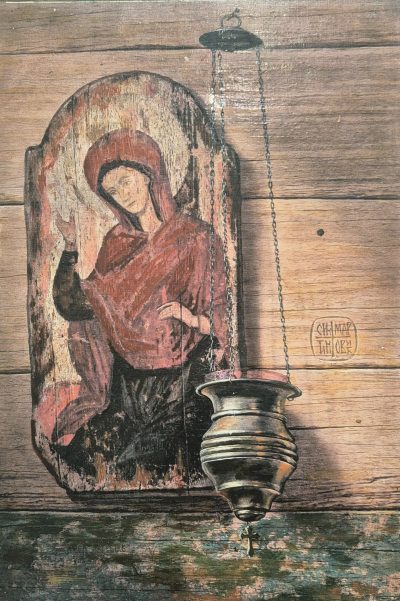 Dragan Martinovic- ulje na speru - 57x47cm Bogorodica - Image 4