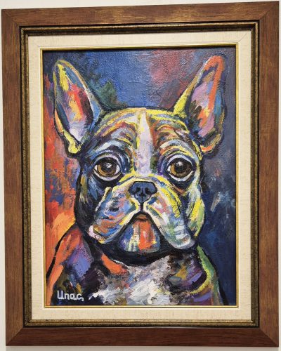 Dragan Mladenovic Unac -ulje na lesonitu-53x43- Buldog 1