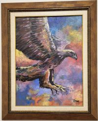 Dragan Mladenovic Unac -ulje na lesonitu-53x43- Orao