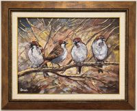Dragan Mladenovic Unac -ulje na lesonitu-53x43- Vrapci