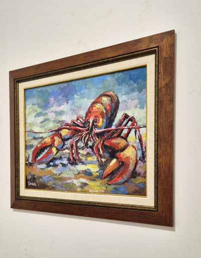 Dragan Mladenovic Unac -ulje na lesonitu-53x43- Rak - Image 3