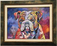 Dragan Mladenovic Unac -ulje na lesonitu-53x43- Buldog 2