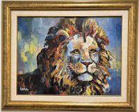 Dragan Mladenovic Unac -ulje na lesonitu-53x43- Lav