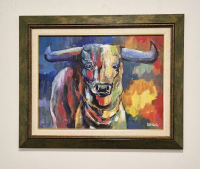 Dragan Mladenovic Unac -ulje na lesonitu-53x43- Bik - Image 2