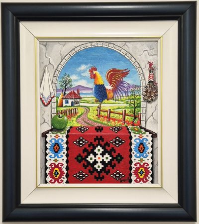 Zoran Zaric - ulje na platnu - 45x40cm - prelepa naiva 1