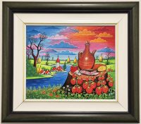 Zoran Zaric - ulje na platnu - 45x40cm - prelepa naiva 2