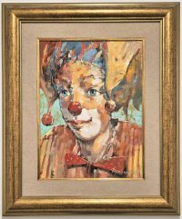 Branko Dimitrijevic -ulje na platnu - 62x52cm Klovn
