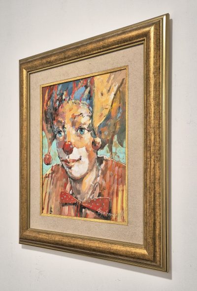 Branko Dimitrijevic -ulje na platnu - 62x52cm Klovn - Image 3