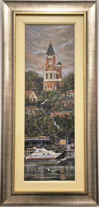 Zoran Nastic -ulje na lesonitu - 76x36cm - Zemun