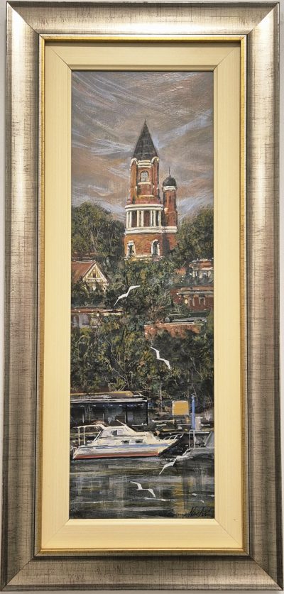 Zoran Nastic -ulje na lesonitu - 76x36cm - Zemun