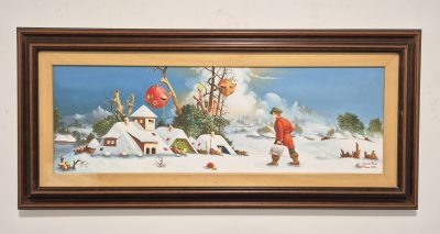 Pavel Ljavros -ulje na platnu - 73x33cm - Kovacica - Image 2