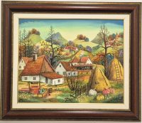Slobodan Pekas -ulje na platnu - 67x57cm - Kovacica naiva