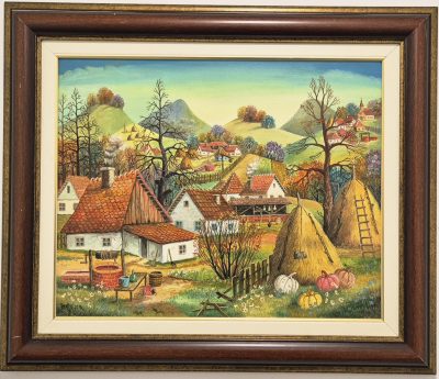 Slobodan Pekas -ulje na platnu - 67x57cm - Kovacica naiva