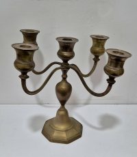 Izvanredan stari veliki Becki posrebreni svecnjak 1