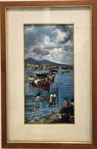 Izvanredna stara Italijanska slika ulje na platnu 55x36 - 1