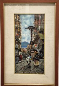 Izvanredna stara Italijanska slika ulje na platnu 55x36 - 2