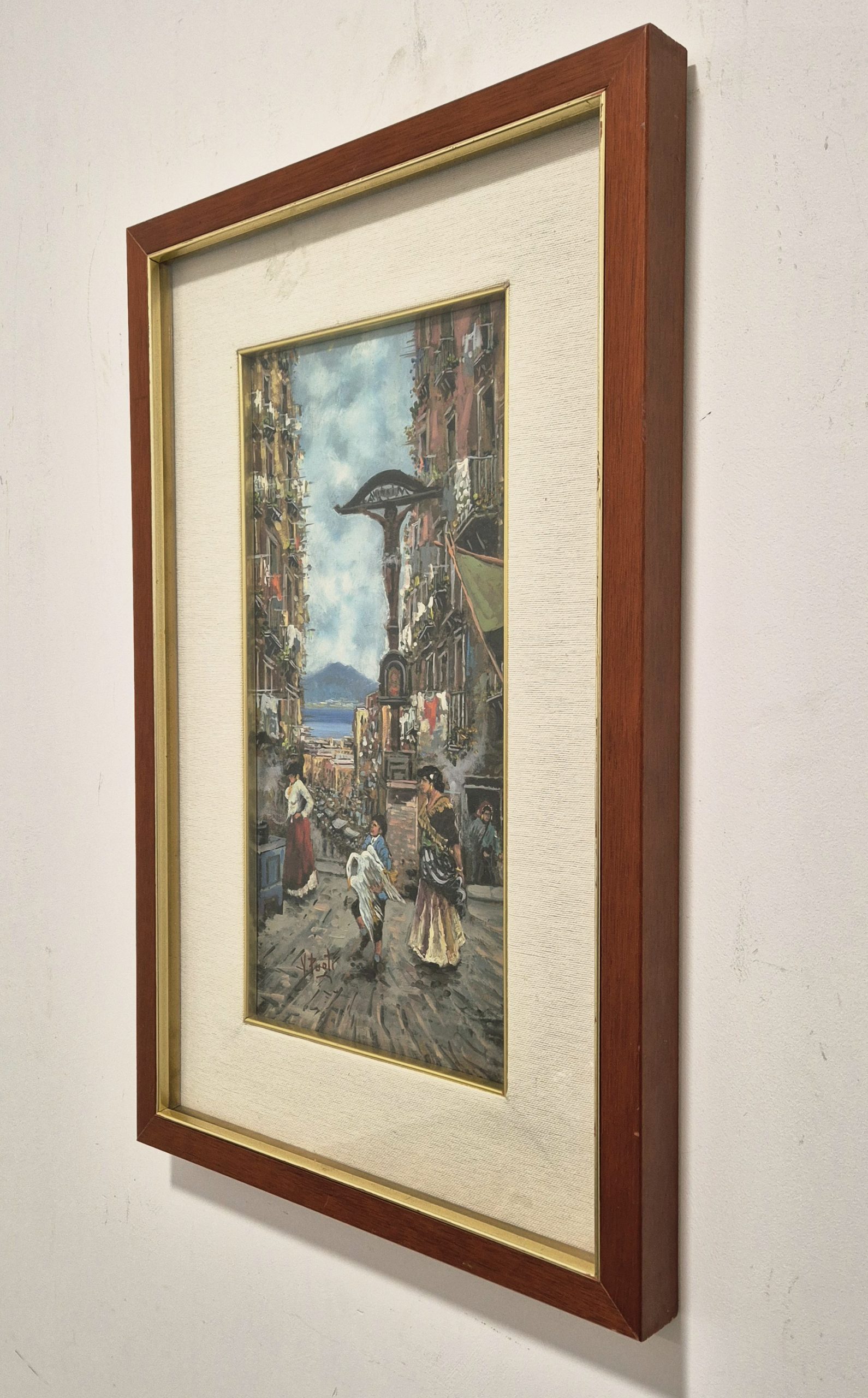Izvanredna stara Italijanska slika ulje na platnu 55x36 - 2 - Image 4