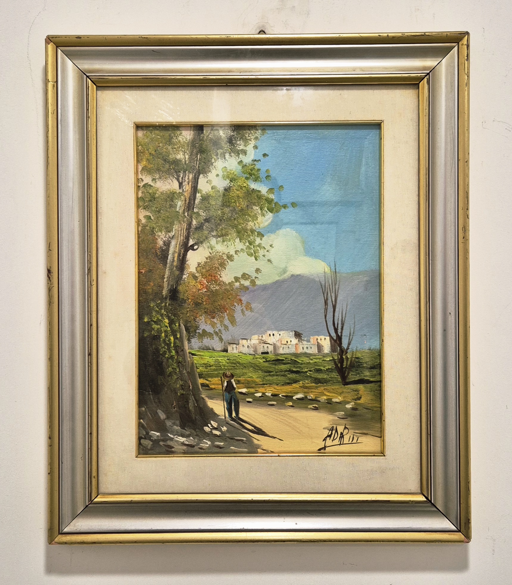 Izvanredna stara Italijanska slika ulje na platnu 59x49 - 3 - Image 2