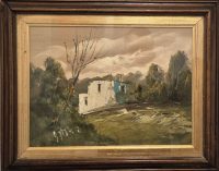 Izvanredna stara Italijanska slika ulje na platnu 49x39 - 8