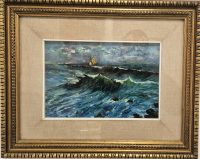 Izvanredna stara Italijanska slika ulje na platnu 49x40 - 9