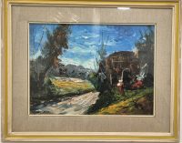 Izvanredna stara Italijanska slika ulje na platnu 53x43 - 11