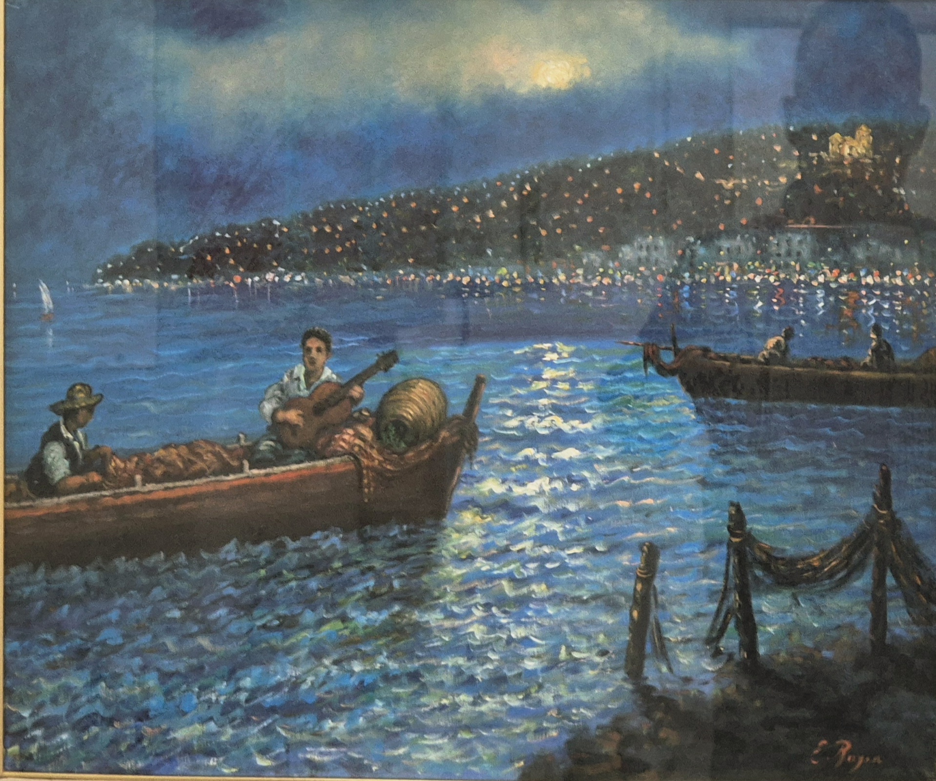 Izvanredna stara Italijanska slika ulje na platnu 72x63 - 16 - Image 3