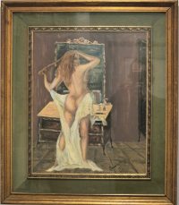 Izvanredna stara Italijanska slika ulje na platnu 72x60 - 17