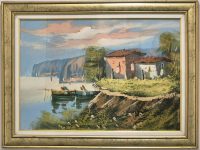 Izvanredna stara Italijanska slika ulje na platnu 80x60 - 18