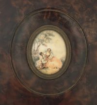 Prelepa slika minijatura na slonovaci - stari Bec 19ti vek