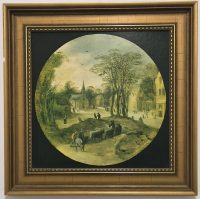 Prelepa stara slika repodukcija u autenticnom ramu - 4