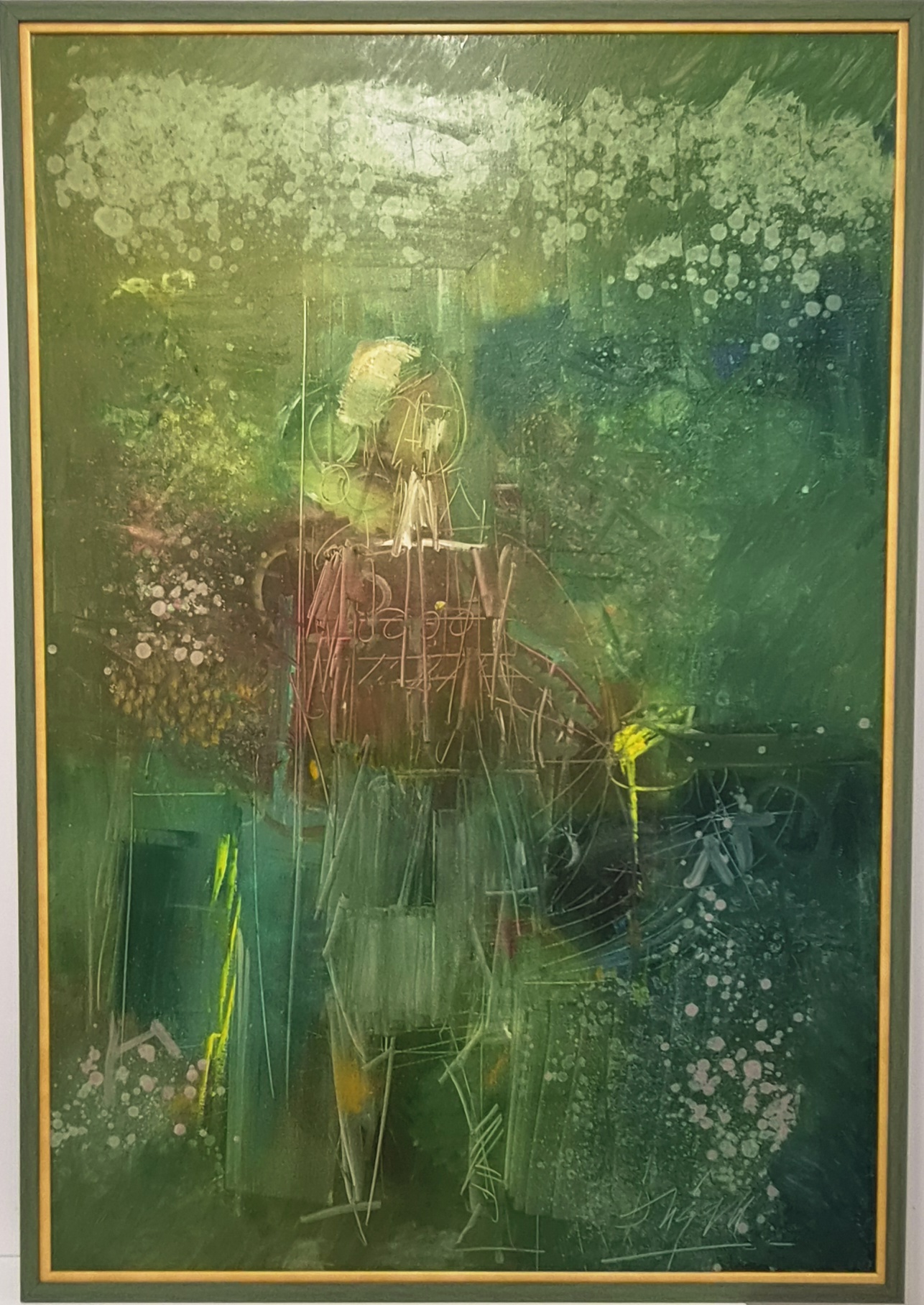 Dusan Mikonjic -ulje na platnu – 135x95cm – Apstrakcija 15 – Ratnik