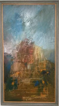 Dusan Mikonjic -ulje na platnu - 162x92cm - Apstrakcija 17 - Brod
